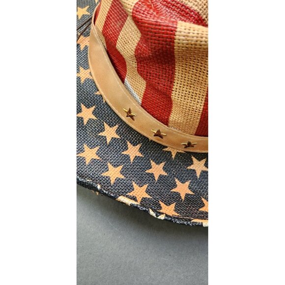 Patriotic Mens Hat Goldcoast Sunwear One Size Shapeable Old Glory - Picture 3 of 12